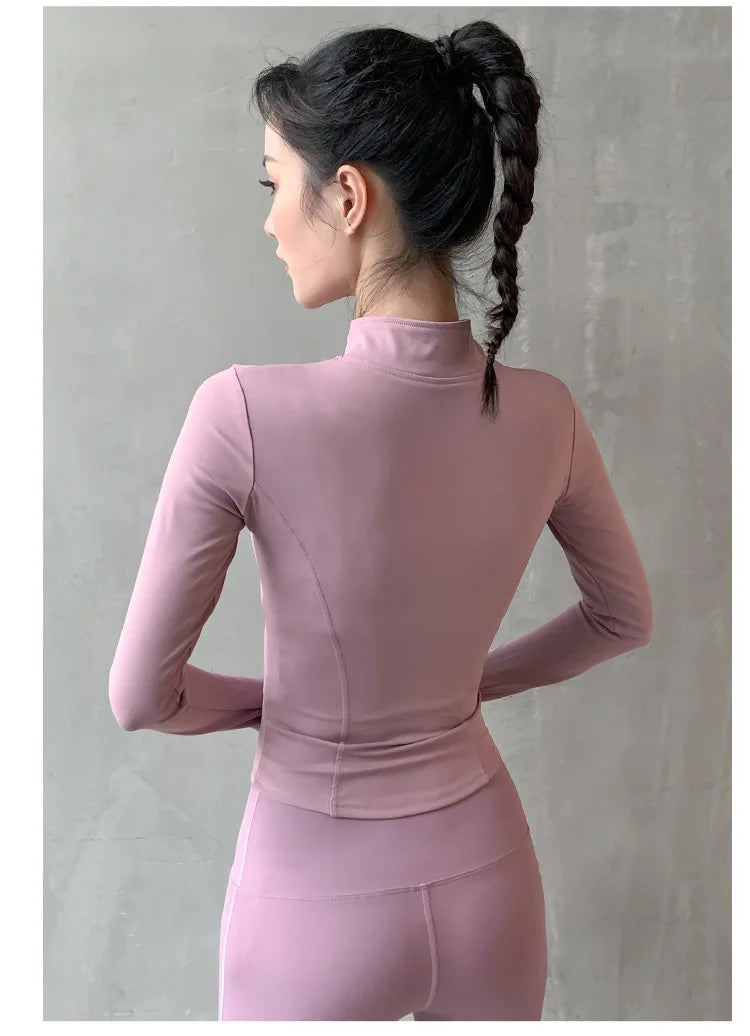 Women Sport Jacket Zipper