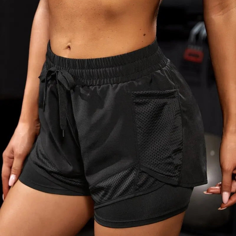 Women's Elastic Sports Shorts