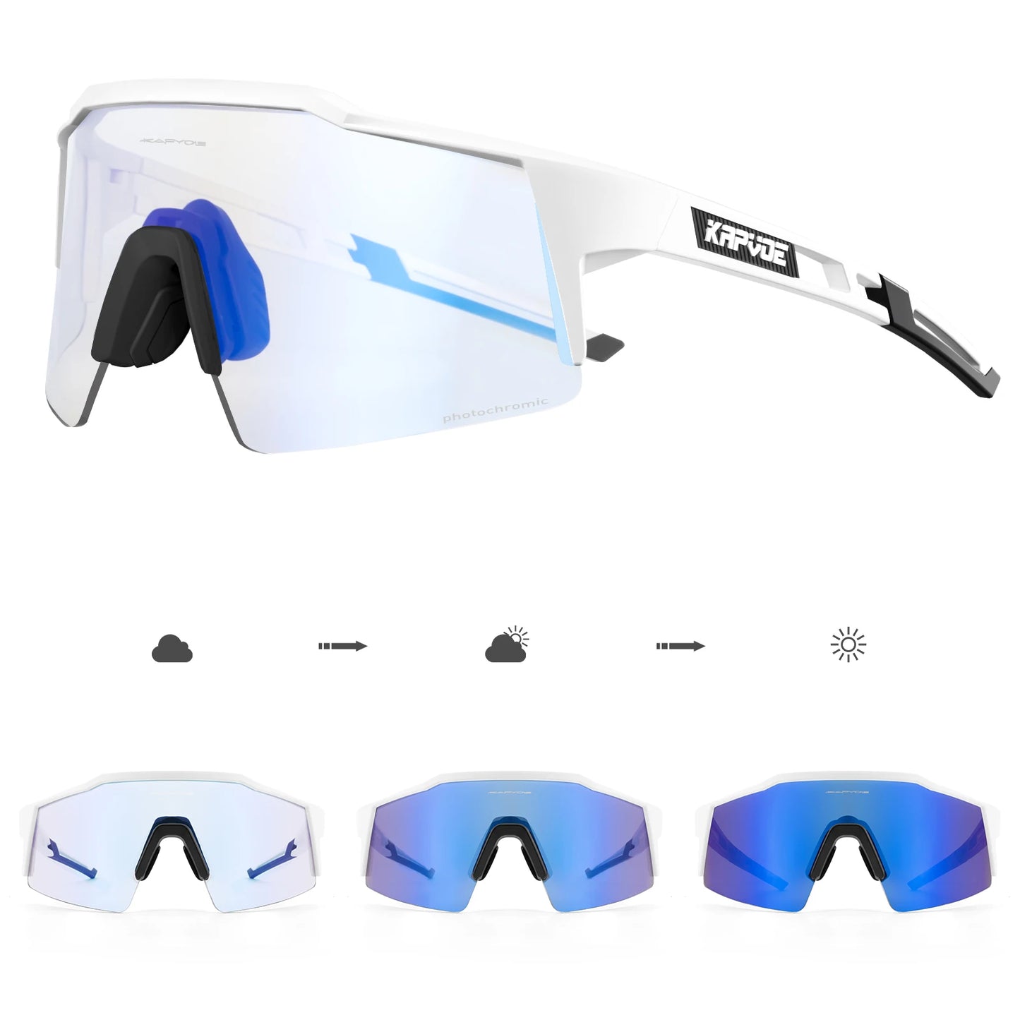 Kapvoe Photochromic Cycling Sunglasses