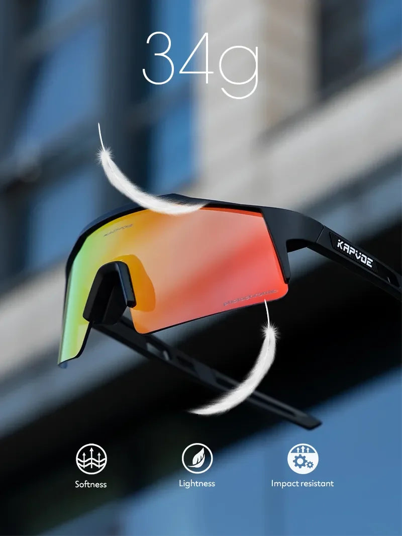Kapvoe Photochromic Cycling Sunglasses