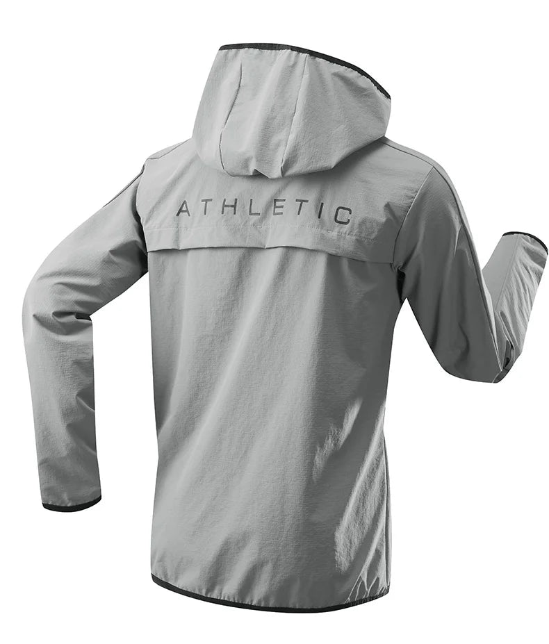 Autumn Sport Jacket Windproof Removable Hooded