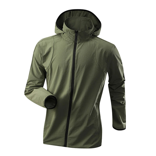 Autumn Sport Jacket Windproof Removable Hooded