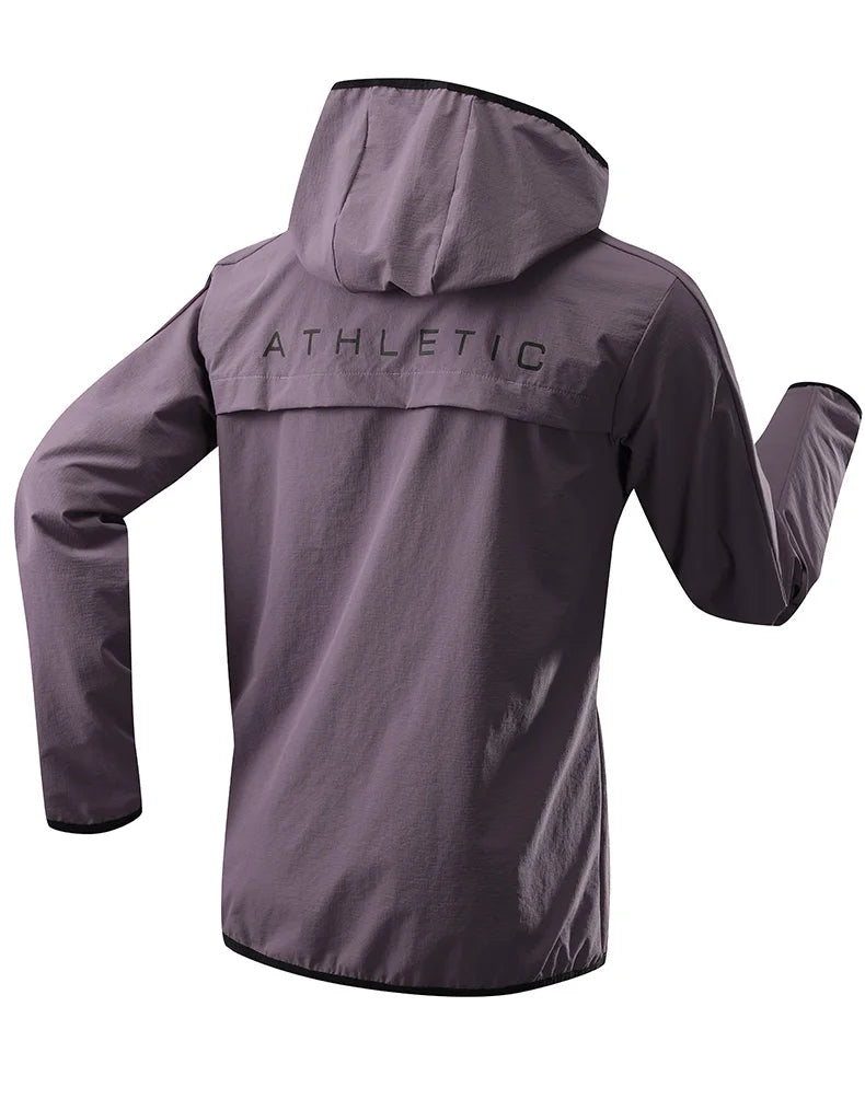 Autumn Sport Jacket Windproof Removable Hooded