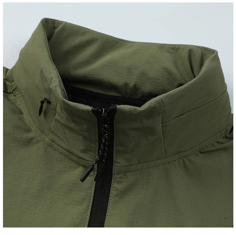 Autumn Sport Jacket Windproof Removable Hooded