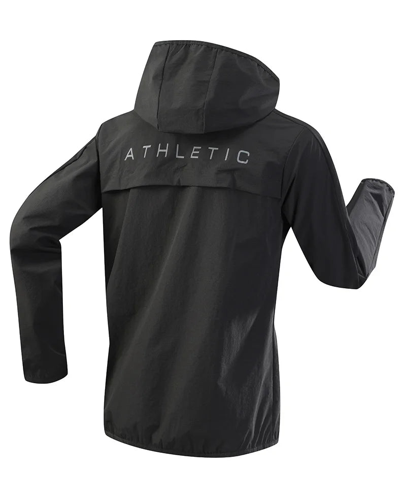 Autumn Sport Jacket Windproof Removable Hooded