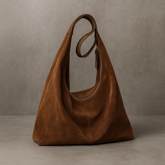 SUEDE DAILY LEATHER TOTE